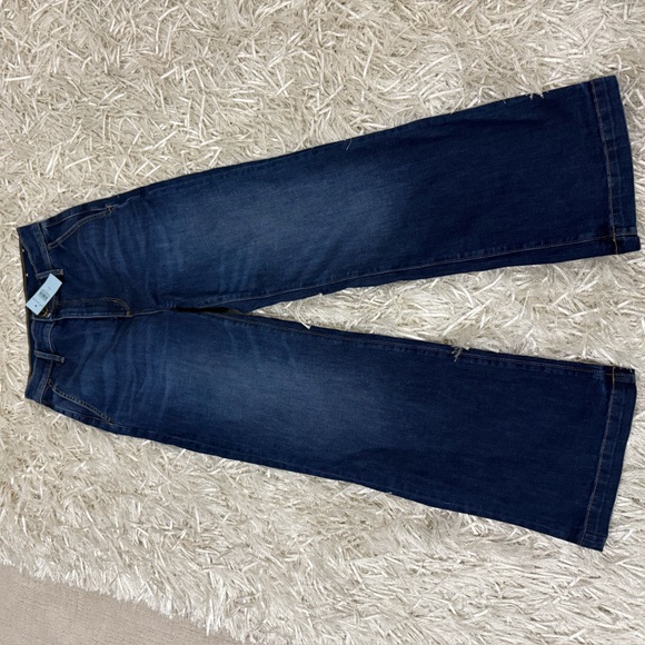 Ann Taylor Dark Blue Flare Jeans - Picture 1 of 3